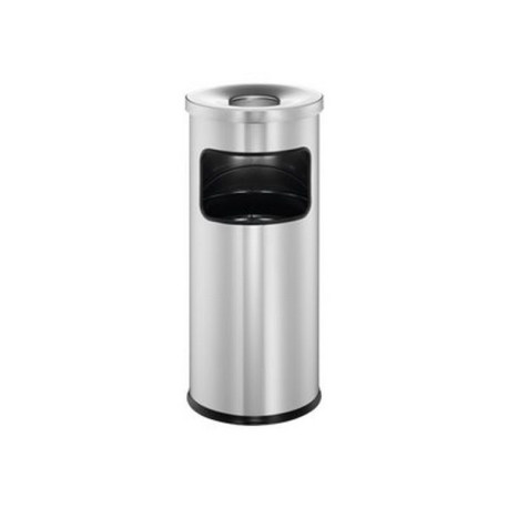 DURABLE - Cestino per rifiuti - rotondo - 17 L - metallo - argento