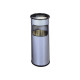 DURABLE - Cestino per rifiuti - rotondo - 17 L - metallo - argento