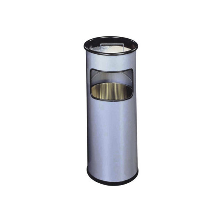 DURABLE - Cestino per rifiuti - rotondo - 17 L - metallo - argento