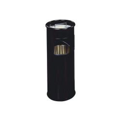 DURABLE - Cestino per rifiuti - rotondo - 17 L - metallo - nero