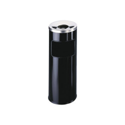 DURABLE - Cestino per rifiuti - rotondo - 17 L - metallo - nero