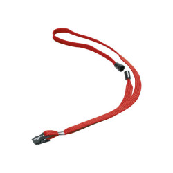 DURABLE - Laccio da collo per badge - 1 cm - rosso (pacchetto di 10) - per P/N: 568002, 8604-19, 8606-19, 8608-19, 8610-19, 861