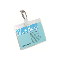 DURABLE - Porta badge - per 60 x 90 mm - clip - trasparente (pacchetto di 25)