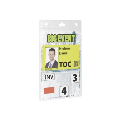 DURABLE - Porta badge - per A6 - trasparente (pacchetto di 20)