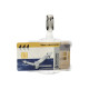 DURABLE - Porta biglietto da visita - per 54 x 85 mm - clip - trasparente (pacchetto di 25)