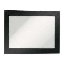 DURABLE DURAFRAME - Portadocumenti - montato su superficie - per A6 - fronte e retro - nero (pacchetto di 2)