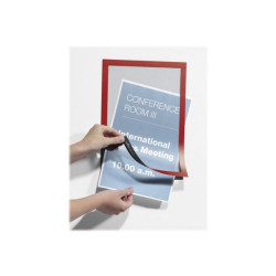 DURABLE DURAFRAME - Portadocumenti - per A3 - rosso (pacchetto di 2)