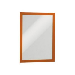 DURABLE DURAFRAME - Portadocumenti - per A4 - fronte e retro - arancione (pacchetto di 2)