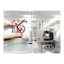 DURABLE DURAFRAME MAGNETIC SECURITY - Portadocumenti - per A4 - magnetica - rosso/bianco (pacchetto di 5)