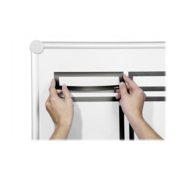 DURABLE DURAFRAME MAGNETIC TOP for A4 - Portadocumenti - montato su superficie - per 210 x 40 mm - magnetica - nero (pacchetto 