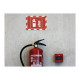 DURABLE DURAFRAME SECURITY - Portadocumenti - per A4 - fronte e retro - rosso/bianco (pacchetto di 2)