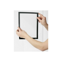 DURABLE DURAFRAME SUN - Portadocumenti - per A4 - fronte e retro - nero (pacchetto di 2)