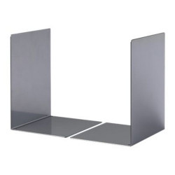 DURABLE L - Fermalibro - carico pesante - acciaio - nero (pacchetto di 2)