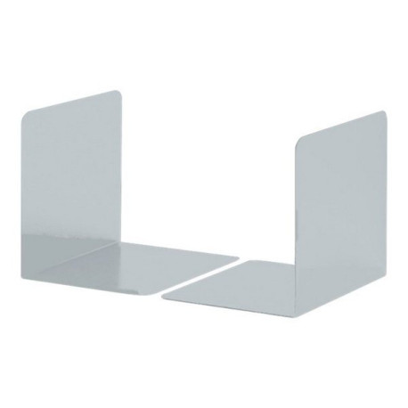DURABLE S - Fermalibro - acciaio - argento (pacchetto di 2)