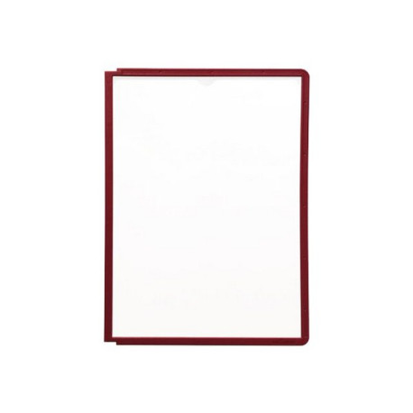DURABLE SHERPA - Leggio da tavolo - per A4 - cornice rossa (pacchetto di 5) - per P/N: 5622-10, 5624-57