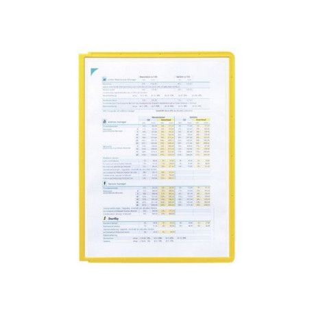 DURABLE SHERPA - Leggio da tavolo - per A4 - giallo (pacchetto di 5) - per P/N: 5622-10, 5624-57