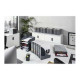 DURABLE VARICOLOR TRAY SET - Vassoio per lettere - 5 compartimenti - grigio antracite