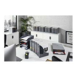 DURABLE VARICOLOR TRAY SET - Vassoio per lettere - 5 compartimenti - grigio antracite