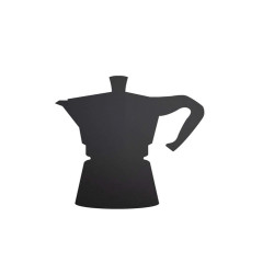 Lavagna da parete Silhouette - 30 x 50 cm - forma moka - nero - Securit