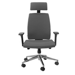 Poltrona semidirezionale Larissa XL - con braccioli regolabili e poggiatesta - nero - Unisit