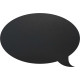 Lavagna da parete Silhouette - 47 x 27,3 cm - forma fumetto - nero - Securit