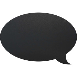 Lavagna da parete Silhouette - 47 x 27,3 cm - forma fumetto - nero - Securit