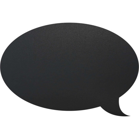 Lavagna da parete Silhouette - 47 x 27,3 cm - forma fumetto - nero - Securit