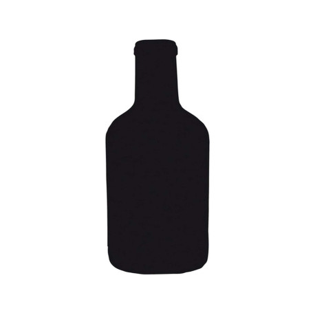 Lavagna da parete Silhouette - 49,5 x 19,5 cm - forma bottiglia - nero - Securit