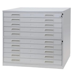 Portadisegni orizzontale - 10 cassetti - per fogli