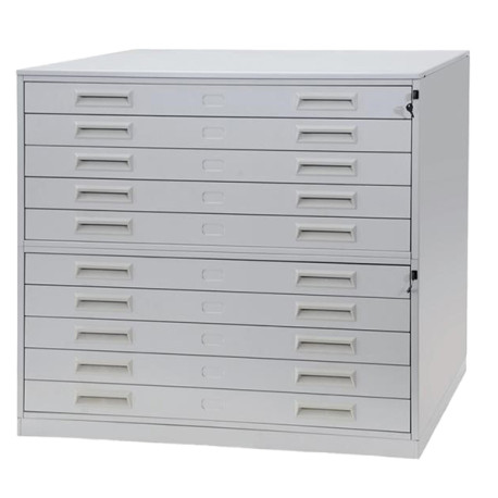 Portadisegni orizzontale - 10 cassetti - per fogli