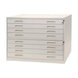 Portadisegni orizzontale - 8 cassetti - per fogli