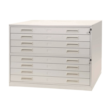 Portadisegni orizzontale - 8 cassetti - per fogli