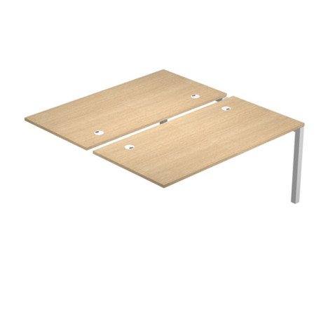 Postazione doppia aggiuntiva per scrivanie AgorA' - 160x168x72,5 cm - rovere - Artexport