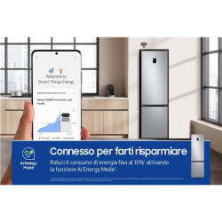 Frigorifero Combinato Samsung EcoFlex AI 2m 390L RB38C674CSA