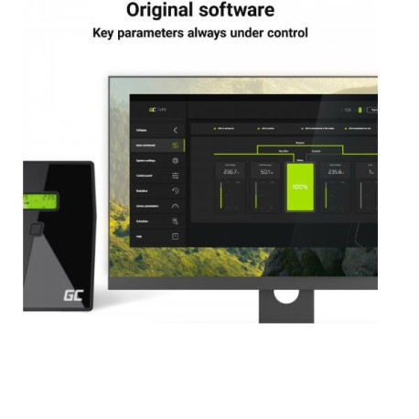 Greencell - UPS RTII 3000VA 2700W LCD DISPLAY