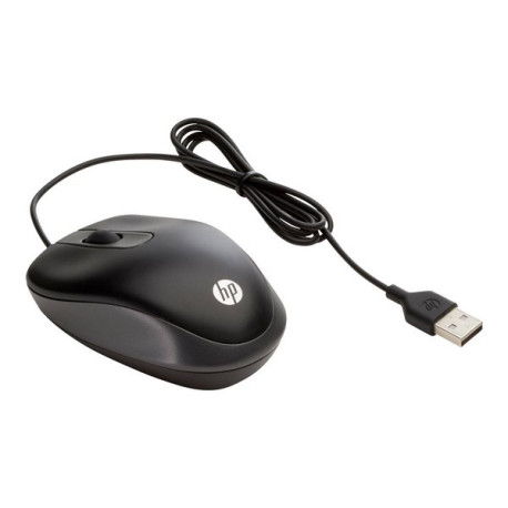 HP Travel - Mouse - ottica - 3 pulsanti - cablato - USB - per ZBook 15u G3, 15u G4, 15u G5, 15u G6, 15v G5, 17 G3, 17 G4, 17 G5