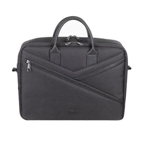 Rivacase Borsa ECO per Laptop 15,6' con cinghia trolley Nero