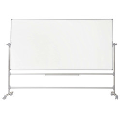 Lavagna magnetica girevole Earth - 90 x 120 cm - bianco - Bi-Office