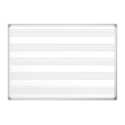 Lavagna magnetica Maya Musica - pentagramma musicale - 120 x 120 cm - Bi-Office