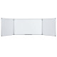Lavagna magnetica Maya Trio - 90 x 240 cm (aperta) - bianco - Bi-Office