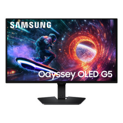 Samsung Monitor Gaming Odyssey OLED G5 - G50SF da 27" QHD Flat, 68,6 cm (27"), 2560 x 1440 Pixel, Quad HD, OLED, 0,03 ms, Nero