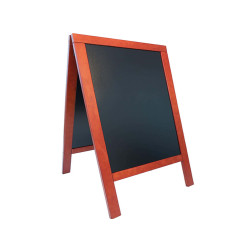 Lavagna Sandwich - cavalletto mogano - 71 x 135 cm - Securit
