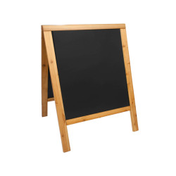 Lavagna Sandwich - cavalletto Teak - 69 x 125 cm - Securit