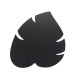 Lavagna Silhouette da parete - 43,8 x 29,6 cm - forma foglia - nero - Securit
