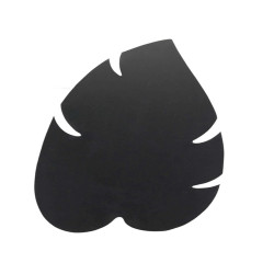 Lavagna Silhouette da parete - 43,8 x 29,6 cm - forma foglia - nero - Securit