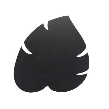 Lavagna Silhouette da parete - 43,8 x 29,6 cm - forma foglia - nero - Securit