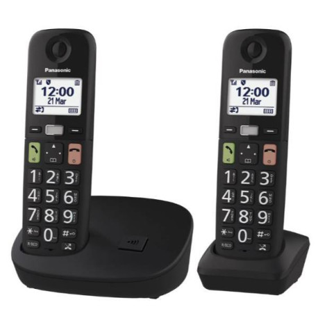 Panasonic CORDLESS TGU112EXB TASTI GRANDI DUO