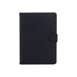 Riva Case 3017 - Flip cover per tablet - pelle di poliuretano - nero - 10.1"