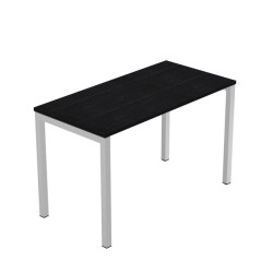 Scrivania Easy Plus - per smartworking - 120 x 60 x 72,5 cm - nero venato frassino