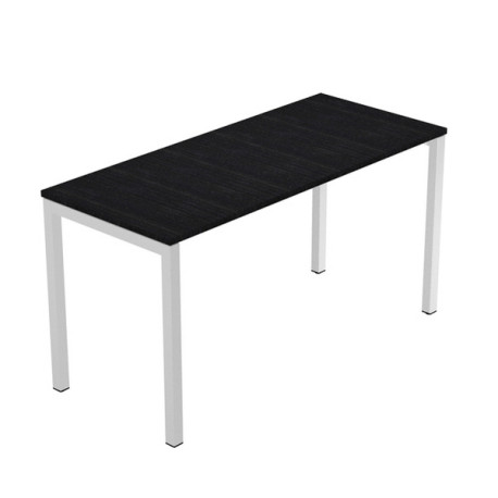Scrivania Easy Plus - per smartworking - 140 x 60 x 72,5 cm - nero venato frassino